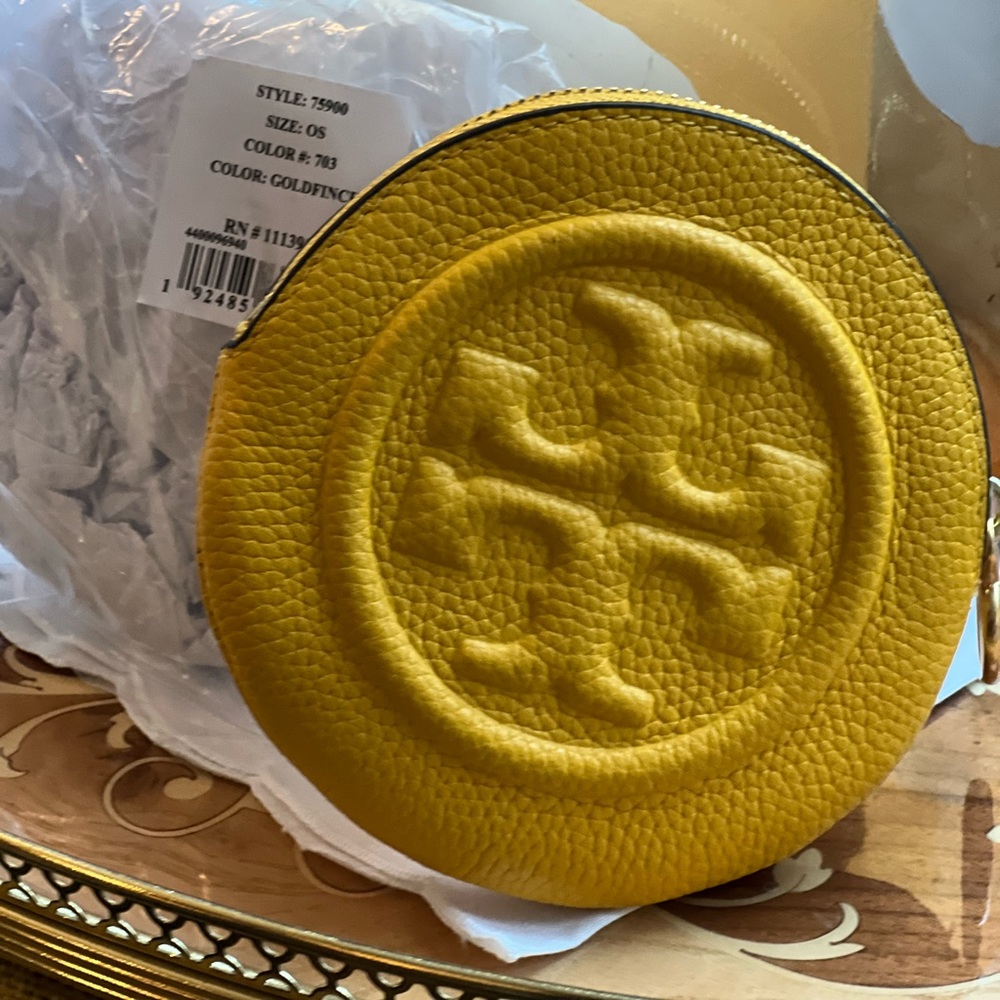 Tory Burch leather coin purse/fob